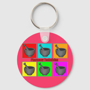 Pharmacy Technician Popart Gifts Key Ring