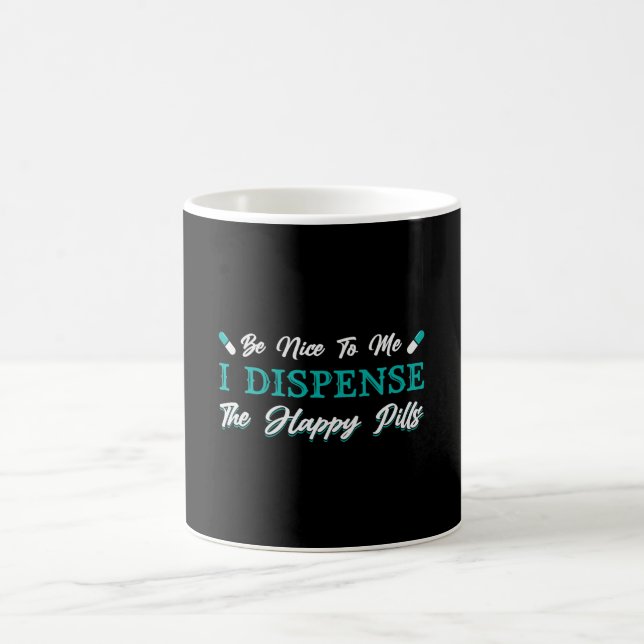 Pharmacy Technician The Happy Pills Pharmacist Coffee Mug (Center)
