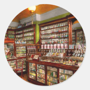 Pharmacy - The chemist shop of Mr Jones 1907 Classic Round Sticker