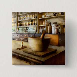 Pharmacy - The source of my headache 15 Cm Square Badge
