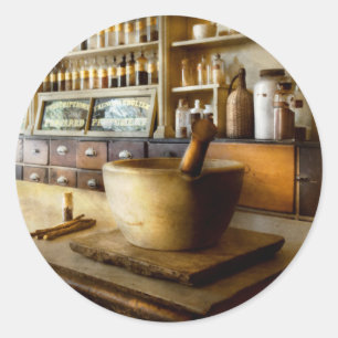 Pharmacy - The source of my headache Classic Round Sticker