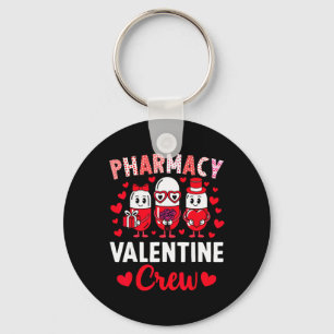 Pharmacy Valentine Crew Valentine's Day Pharmacy T Key Ring