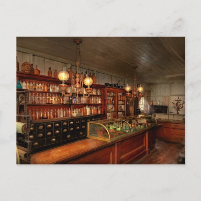 Pharmacy - Where wizards shop Postcard (Front)