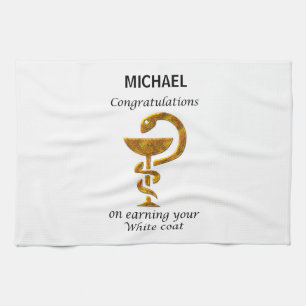 Pharmacy White Coat Ceremony Congratulations Tea Towel