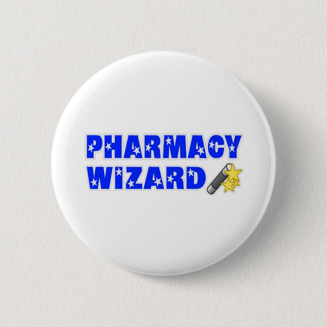 Pharmacy Wizard 6 Cm Round Badge (Front)