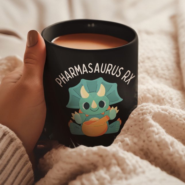 Pharmasaurus RX - Funny Pharmacy - Pharmacist Coffee Mug (Creator Uploaded)