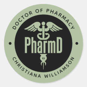PharmD Doctor of Pharmacy Graduation Pharmacist Classic Round Sticker