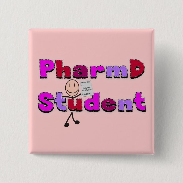 PharmD Student Gifts 15 Cm Square Badge (Front)