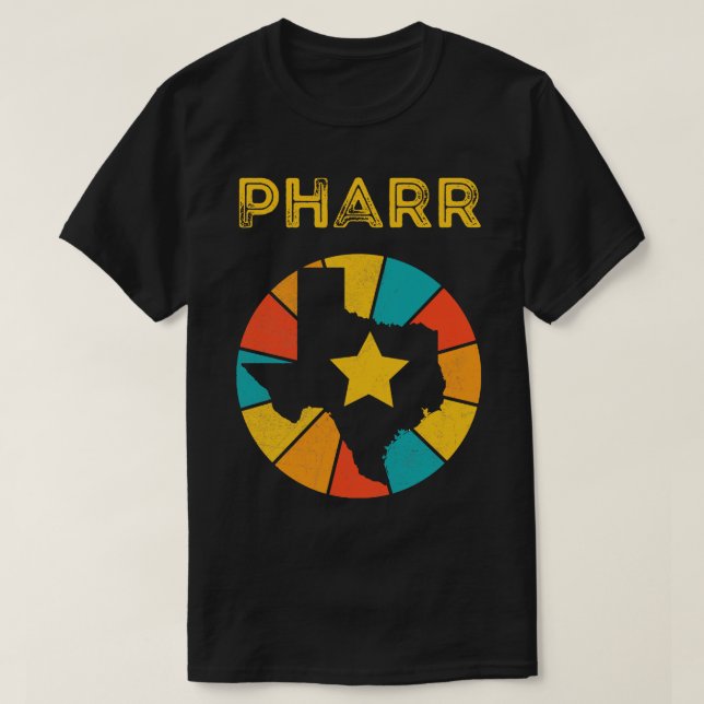 Pharr Texas Vintage Distressed Souvenir T-Shirt (Design Front)