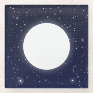Phases of the Moon, 6 of 6 Glass Coaster
