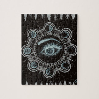 Phases of the Moon Eye Jigsaw Puzzle