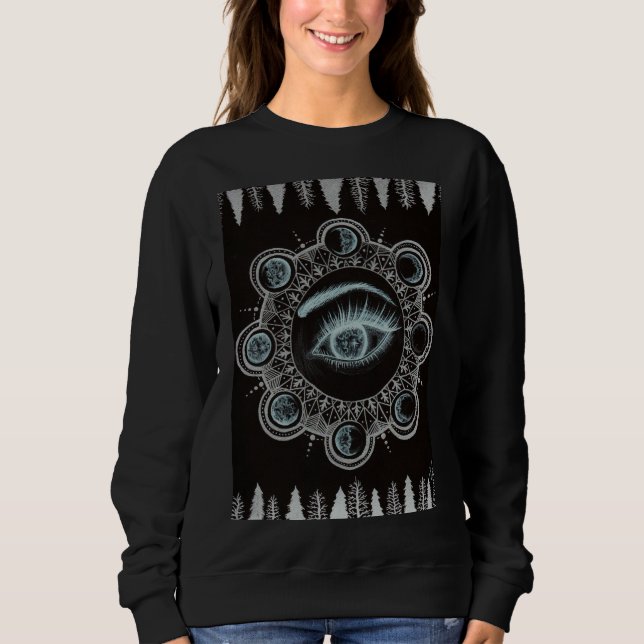 Phases of the Moon Eye Sweatshirt (Front)