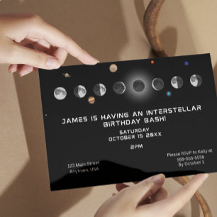 Phases of the moon Party Invitation