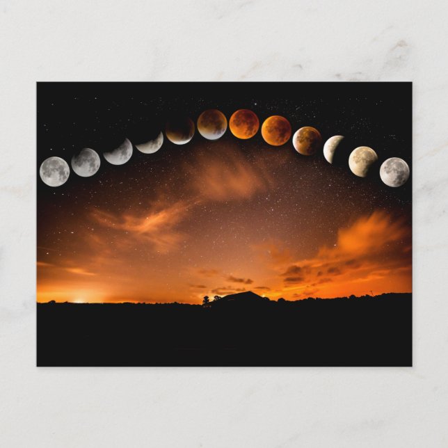 phases of the moon postcard (Front)