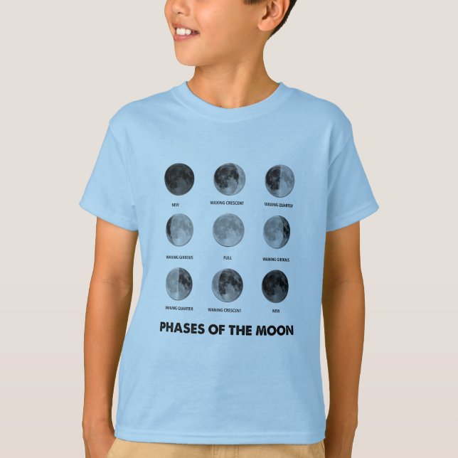 Phases of the moon T-Shirt (Front)