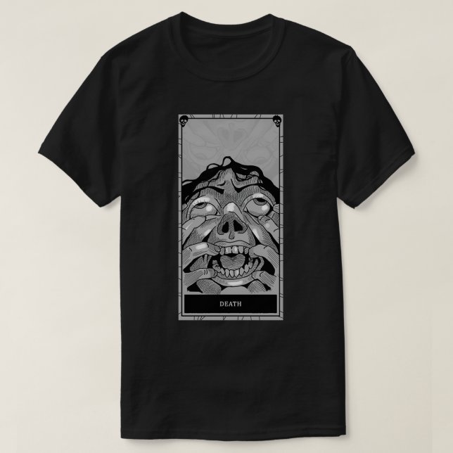Phasmophobia Death tarot card T-Shirt (Design Front)
