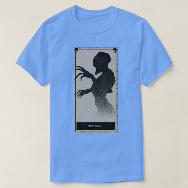 Phasmophobia The Devil tarot card T-Shirt (Design Front)