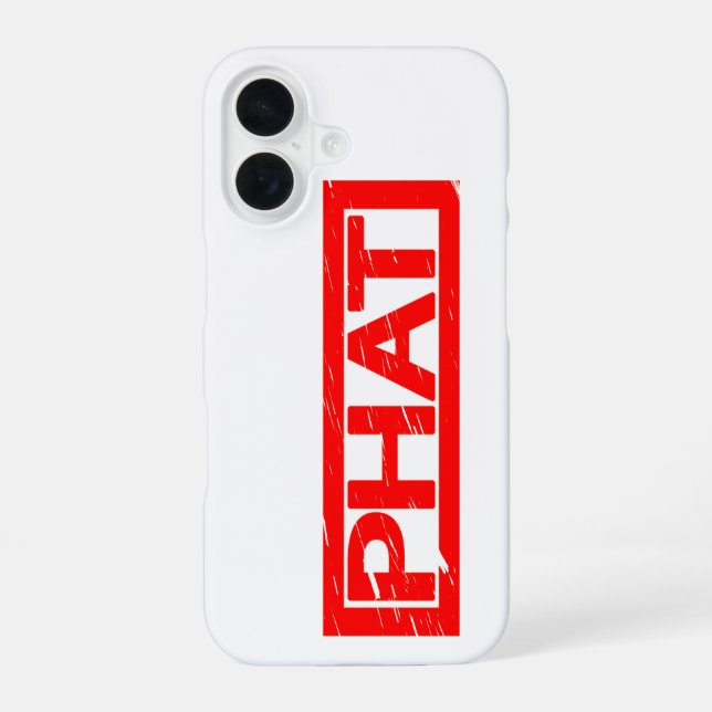 Phat Stamp iPhone 16 Case (Back)