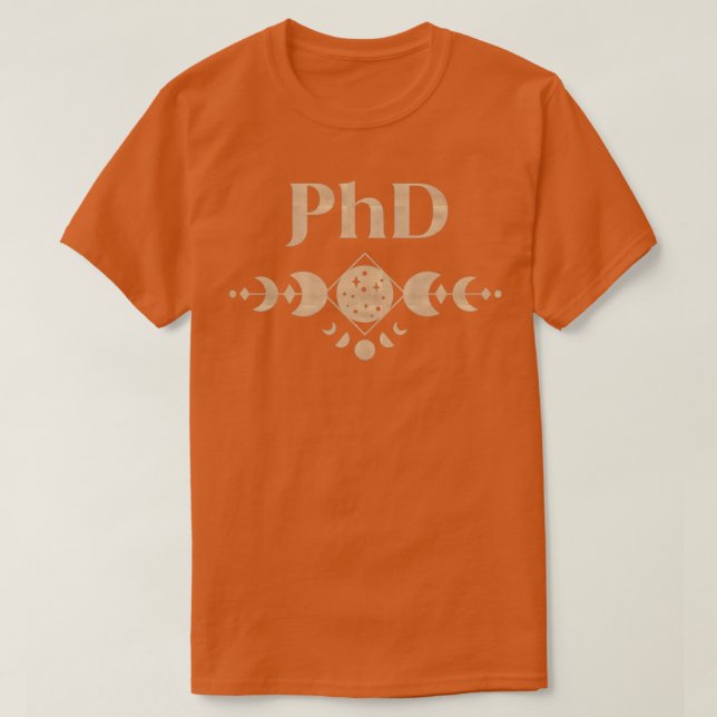 Phd boho coloured moon phase Design T-Shirt (Design Front)