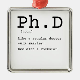 PhD definition philosophy doctor dissertation Metal Tree Decoration