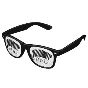 PhD Doctoral Hat Doctoral Degree Graduation Retro Sunglasses