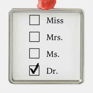 PhD gifts for women Metal Tree Decoration