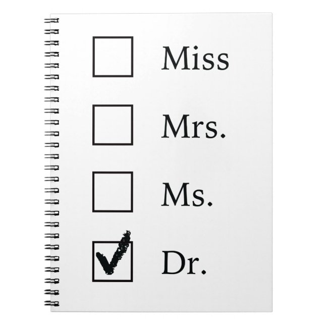 PhD gifts for women Notebook (Front)