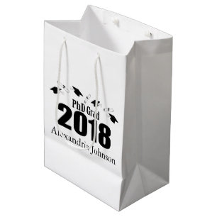PhD Grad 2018 Graduation Gift Bag (Black)