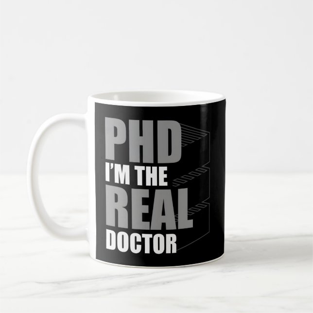 Phd Graduation Doctorate Degree Ertation Masteral  Coffee Mug (Left)