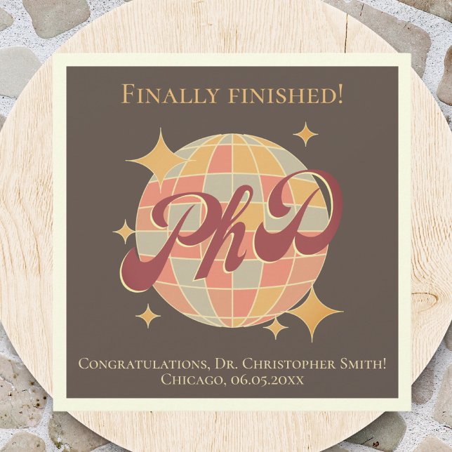 PhD graduation thesis defence congratulation card (Creator Uploaded)