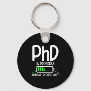Phd in progress funny graduation class of 2026 key ring