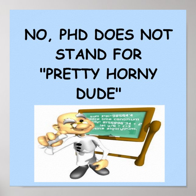 Phd joke poster (Front)