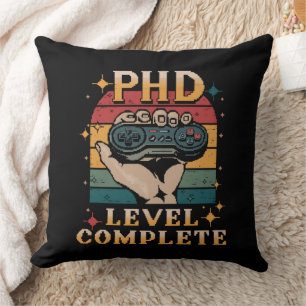 PhD Level Complete Graduation Doctorate Gaming Cushion