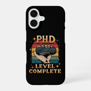 PhD Level Complete Graduation Doctorate Gaming iPhone 16 Case