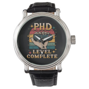 PhD Level Complete Graduation Doctorate Gaming Watch