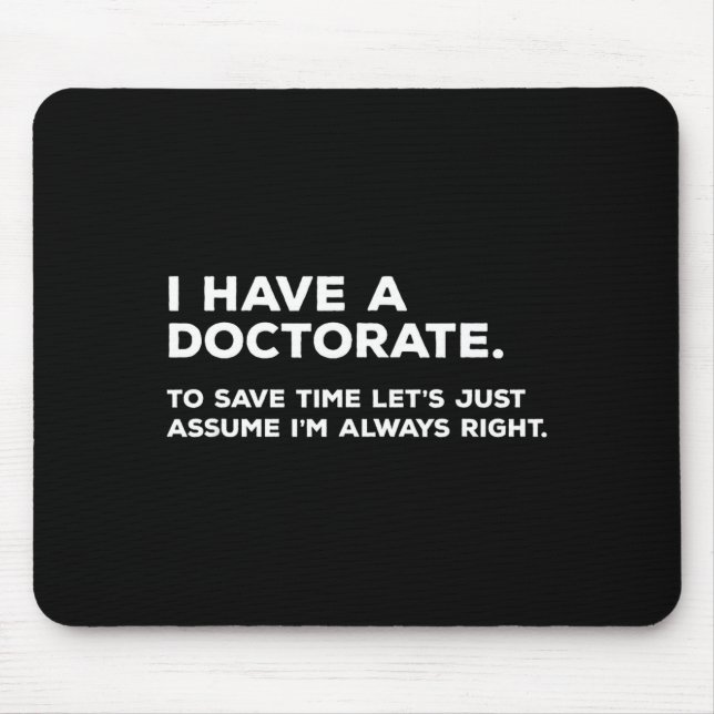 Phd  mouse pad (Front)