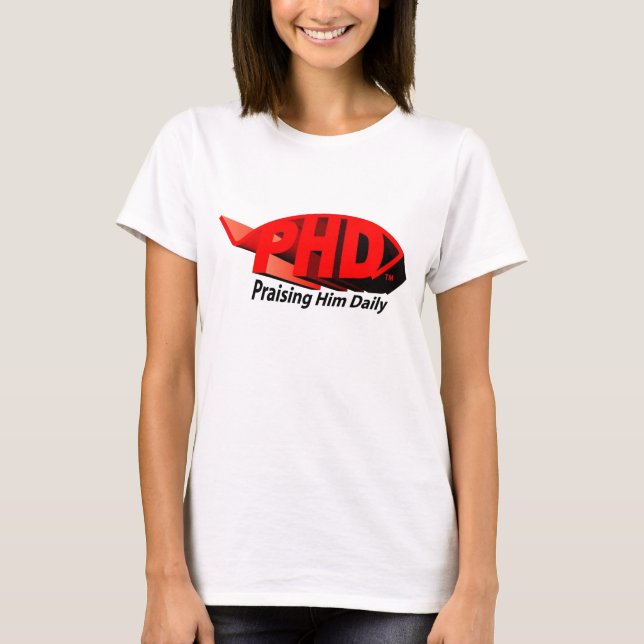 PHD Red 3D T-Shirt (Front)