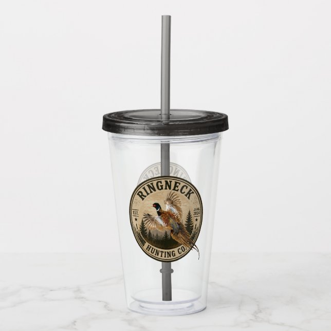 Pheasant  acrylic tumbler (Front)