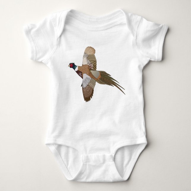Pheasant Baby Bodysuit (Front)
