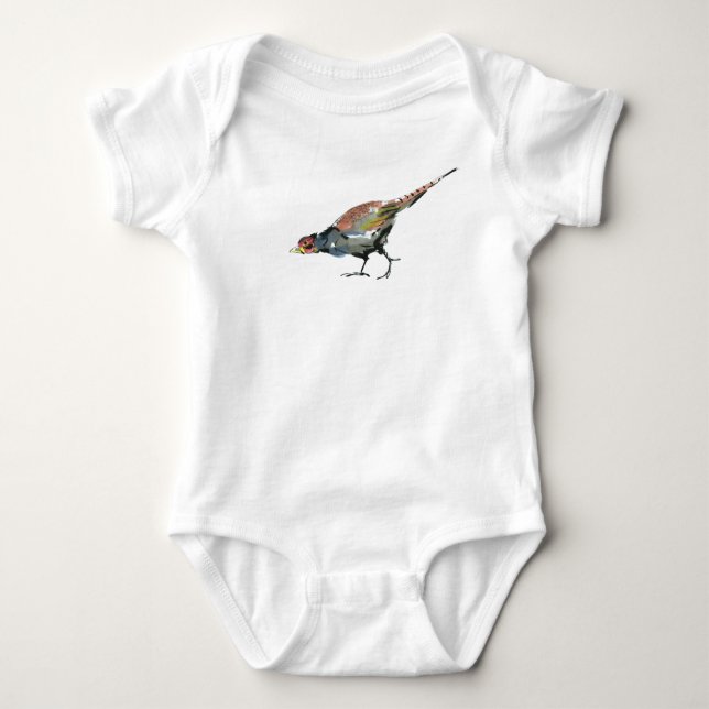 Pheasant Baby Bodysuit (Front)