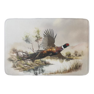 Pheasant   bath mat