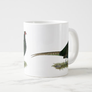 Pheasant Black Rooster Large Coffee Mug