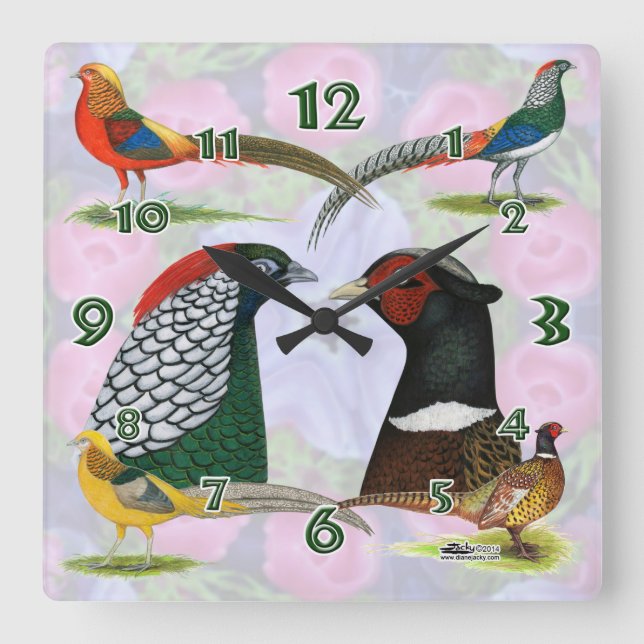 Pheasant Clock (Front)