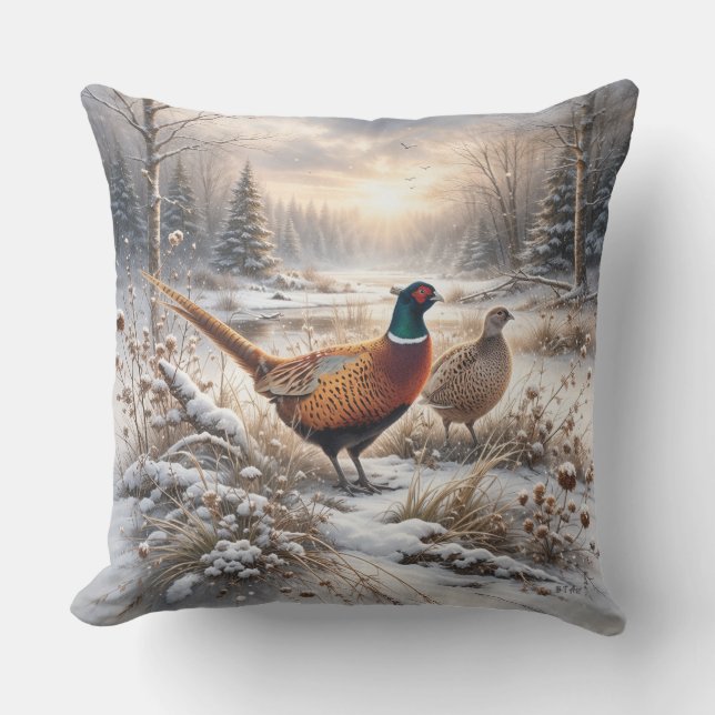Pheasant  cushion (Front)