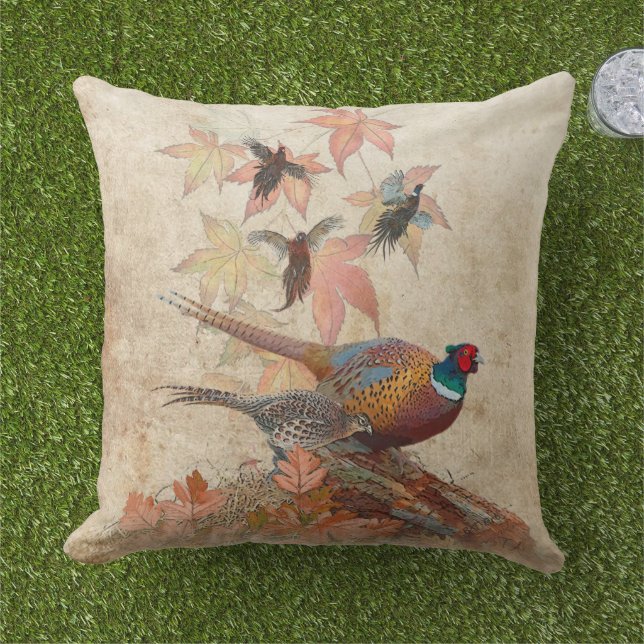 Pheasant Cushion (Grass)