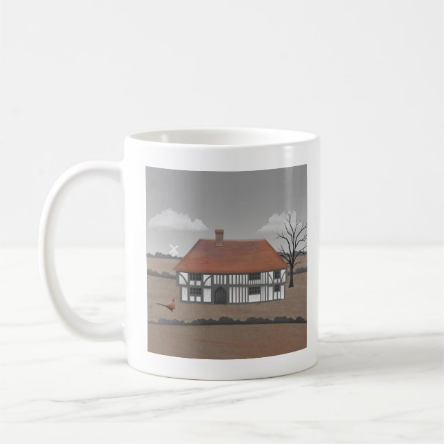 Pheasant Farmhouse Coffee Mug (Left)