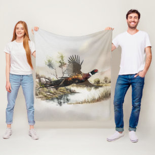 Pheasant   fleece blanket