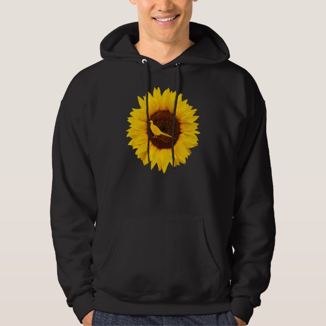 Pheasant  For Women Men Bird Monal Sunflower Hoodie (Front)