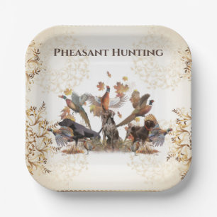 Pheasant Hunting     Paper Plate