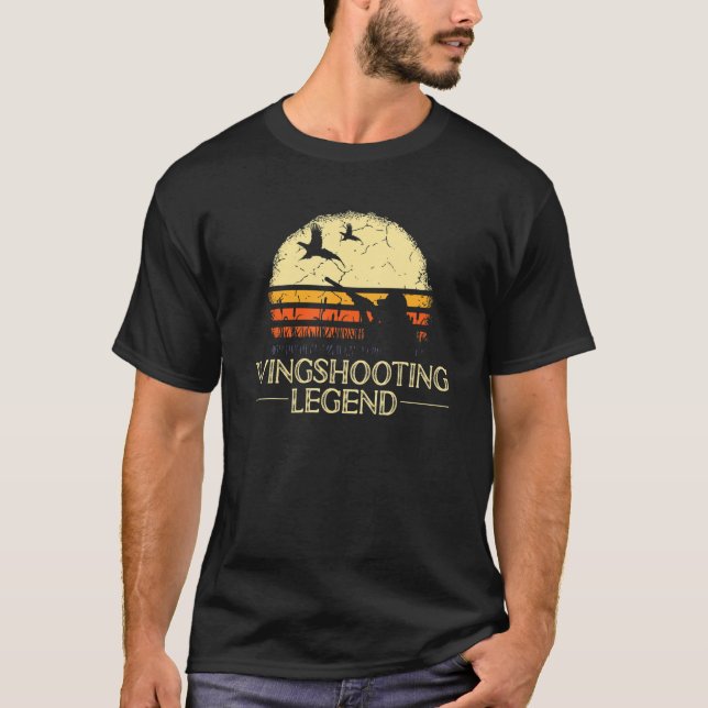 Pheasant Hunting Wingshooting Legend Upland Bird H T-Shirt (Front)